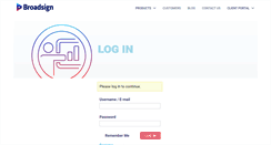 Desktop Screenshot of portal.broadsign.com